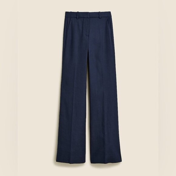 J. Crew NWT Tall Carolina Flare Pants in Linen Blend - Picture 1 of 9